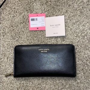 Kate Spade Black Large Wallet